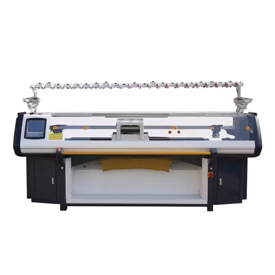 5/7g Multi Gauge Triple System Stoll Flat Knitting Machine for Collar School Uniform Jersey Scarf Sweater Cuff Fly Shoe Upper Cardigan